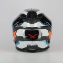 Casco integral Carbon Nexx X.t1 Carbon Raptor Blanco Naranja