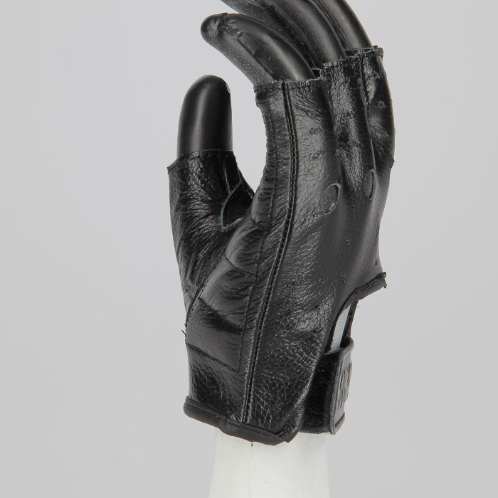 Gant en cuir Half Fingers Ixs Easy Black