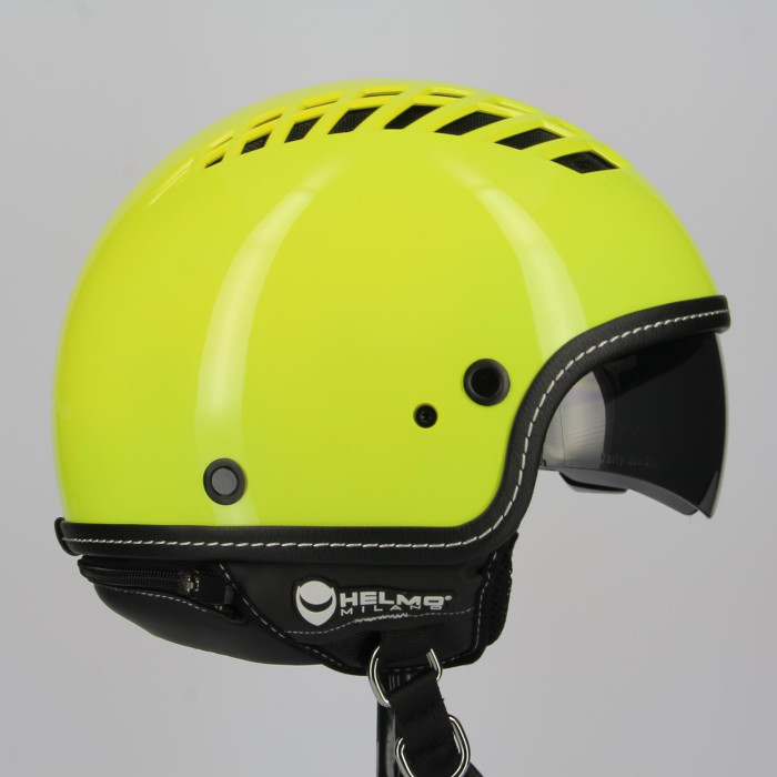 helvcv.15gi-hd-0008.jpg| CASCO TRAFORATO HELMO VIACOLVENTO GIALLO FLUO GRIGLIA NERA