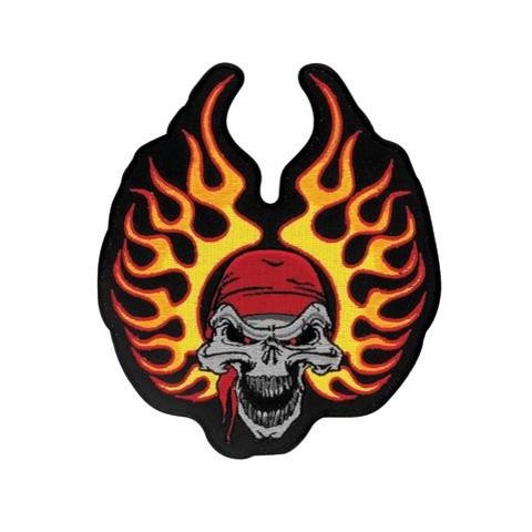 ZO734266.jpg| PATCH RICAMATA LETHAL THREAT FLAME BANDANA SKULL