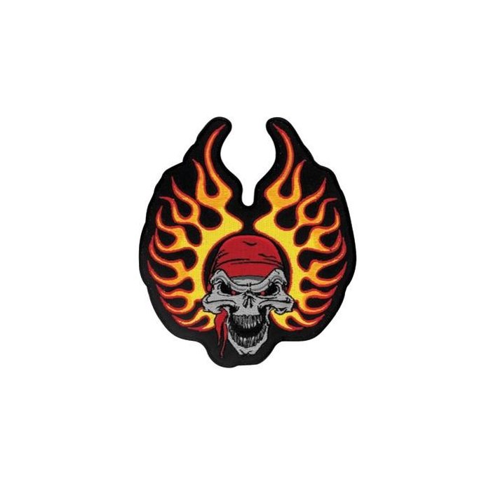 ZO734266.jpg| PATCH RICAMATA LETHAL THREAT FLAME BANDANA SKULL