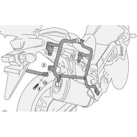 GIPL3112.jpg| PORTAVALIGIE LATERALE SUZUKI DL650-VSTROM (2017)