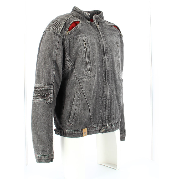 Giubbetto Jeans Uomo Red Route Mens Denim Jacket Nero