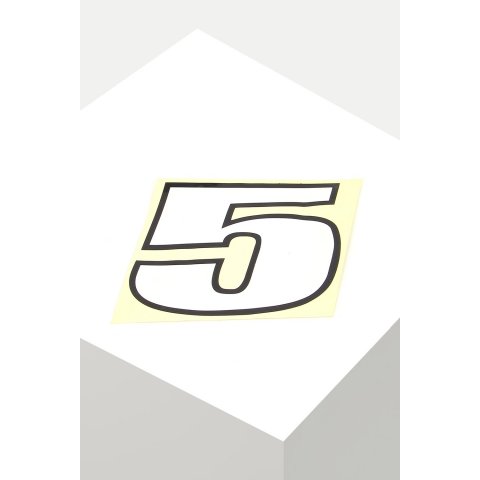 Large Sticker Numbers 15x14 Number 5