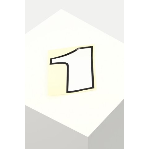 Große Klebenummern 15x14 Anzahl 1