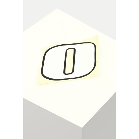 Números adhesivos grandes 15x14 número 0