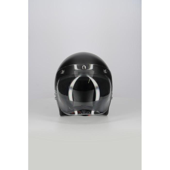 Casco Jet Fibra Motocubo Miami Vis Bolla Humans Nero Opaco