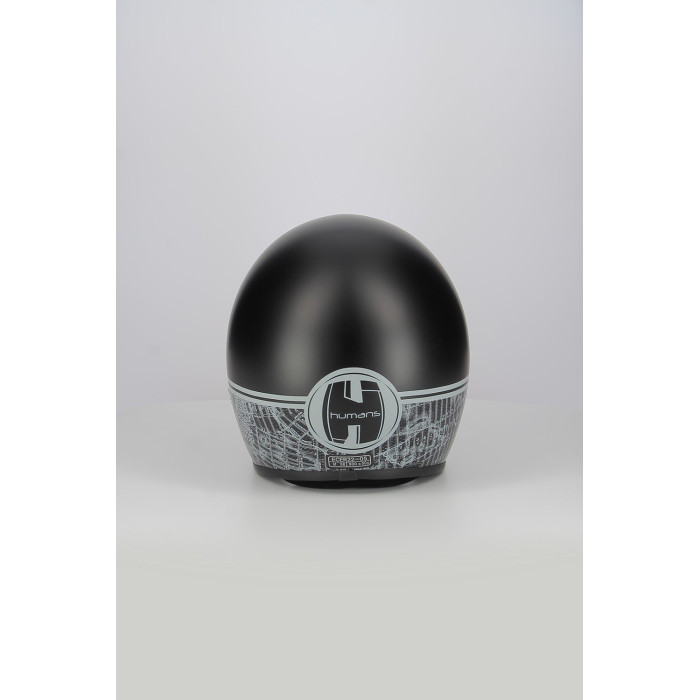 Casco Jet Fibra Motocubo Miami Vis Bolla Humans Nero Opaco