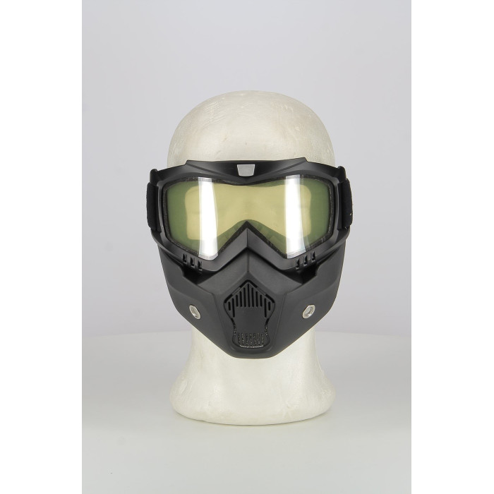 Maschera Combat Per Caschi Aperti Trasparente