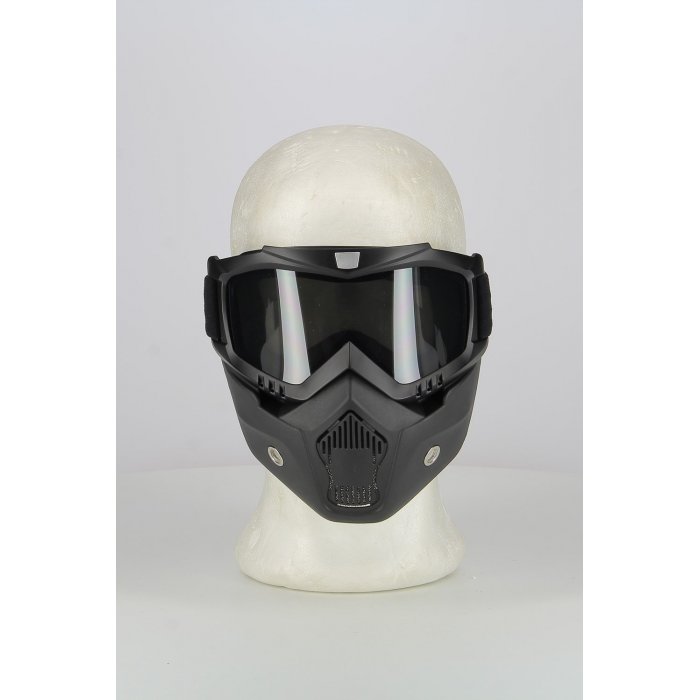 BE6507_____________0090.jpg| MASCHERA COMBAT PER CASCHI APERTI LENTE FUME'