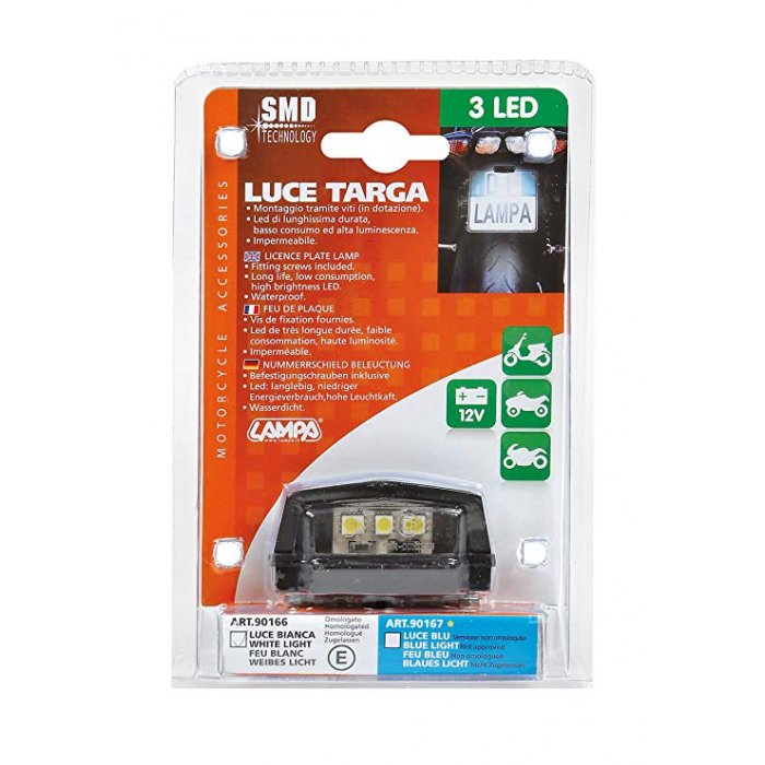 Luce Targa 3 Smd Bianca