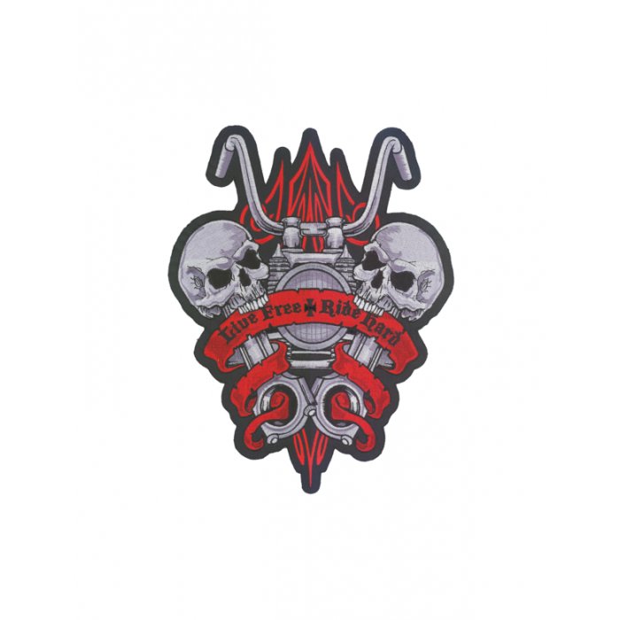 Patch Ricamata Lethal Threat Live Free Ride Hard