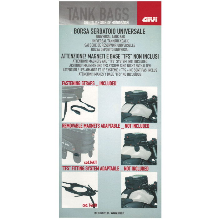 Borsa Givi Da Serbatoio X-stream T475 Senza Magneti