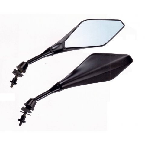 Coppia Specchi Carena Amas Razor Nero