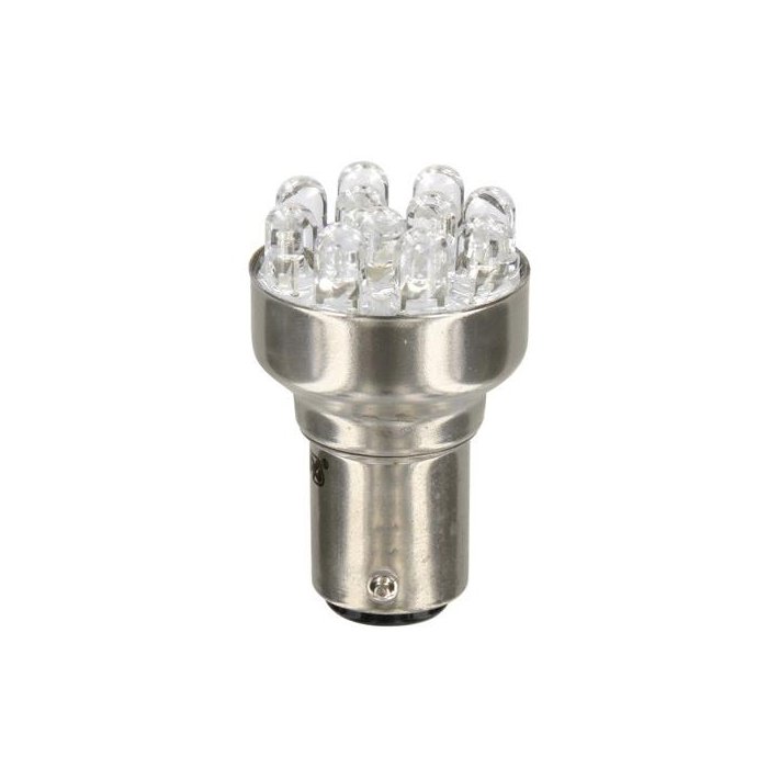 Lampadina Multi Led Lampa 12v Bay15d Luce Rossa