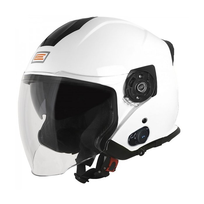 Casco Jet Con Bluetooth Origine Palio 2.0 Solid White