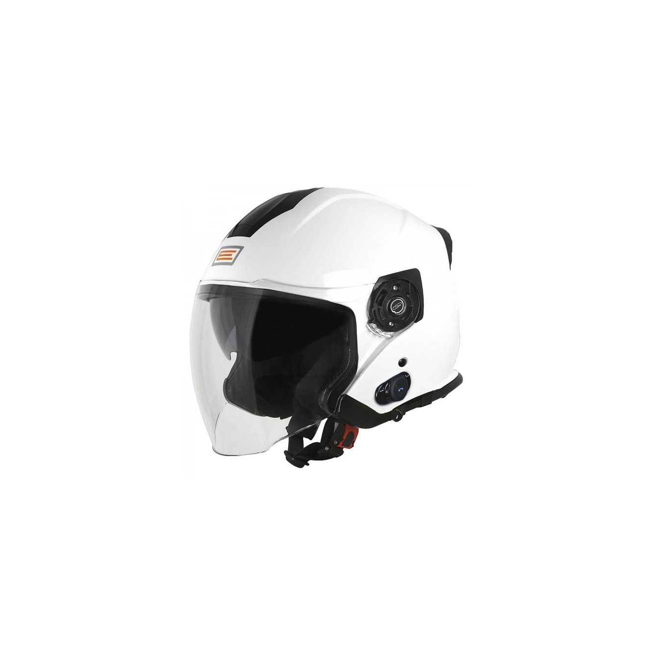 Casco Jet Con Bluetooth Origine Palio 2.0 Bt Solid White