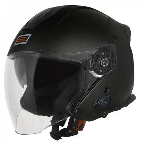 Casco Jet Con Bluetooth Origine Palio 2.0 Bt Solid Matt Black