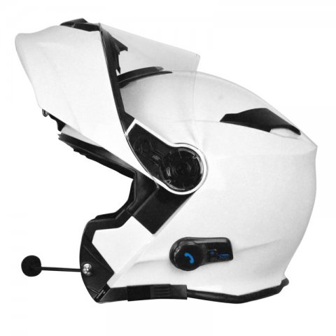 Casco Modulare Con Bluetooth Origine Delta Solid White