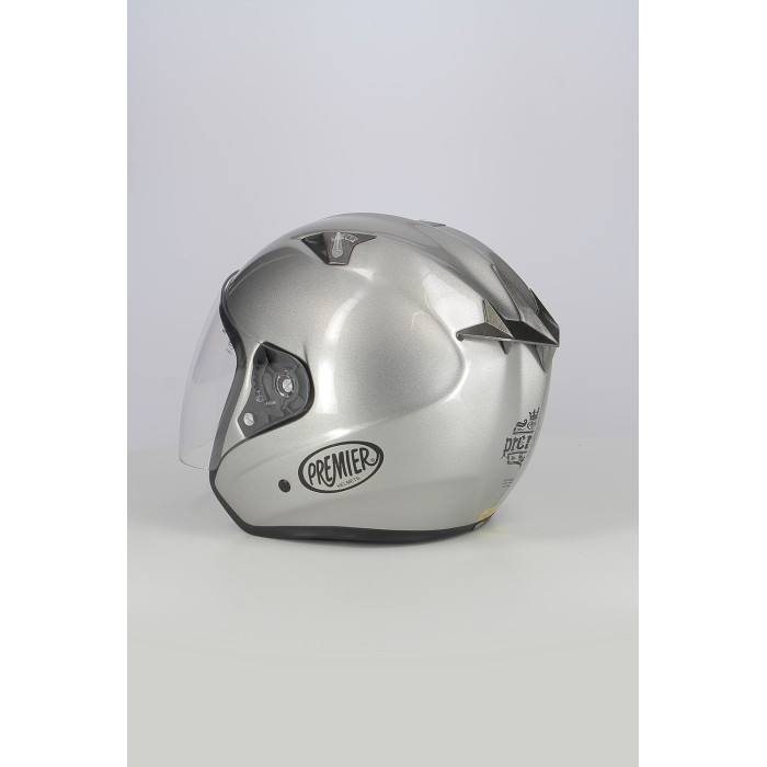 Casco Premier Jt3 Jet In Fibra Monocolore Grigio