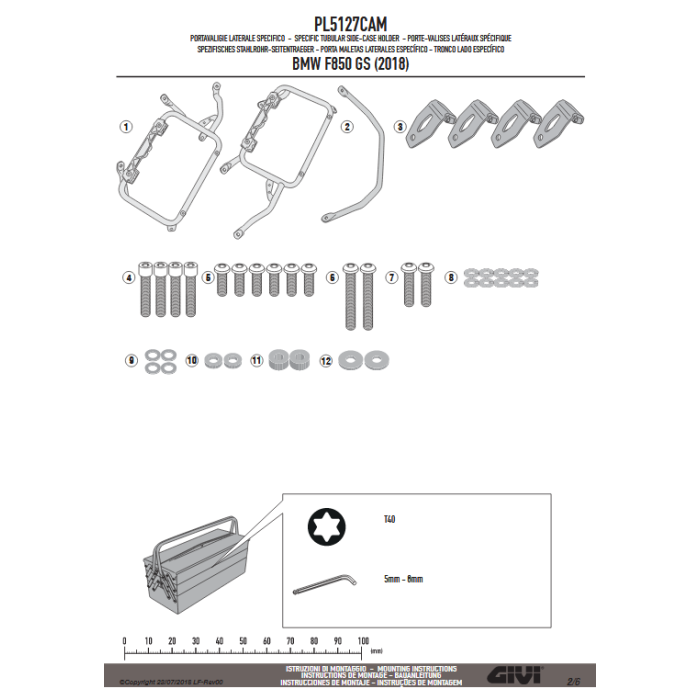 Givi Portav.lat. Bmw F850gs 2018 Per Outback