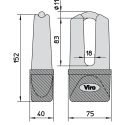 Blocca Disco Viro Blindato Extreme 11 Mm Cromo