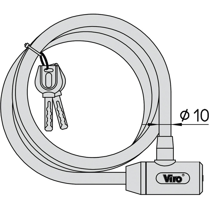 Cavo Acciaio Intrecciato  Viro Giglio 10mm X 60cm