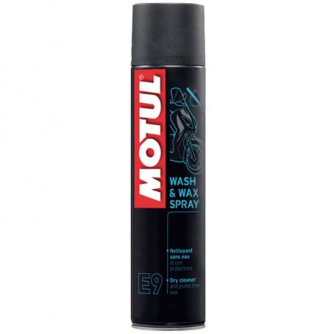 Motul E9 - Wash & Wax Spray 0,400l Sgrassa E Lucida Senza Acqua