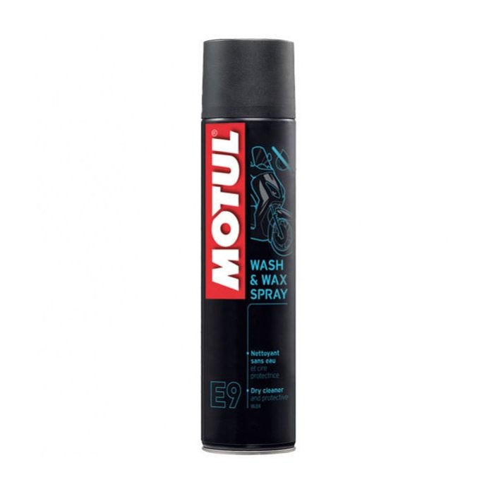 Motul E9 - Wash & Wax Spray 0,400l Sgrassa E Lucida Senza Acqua