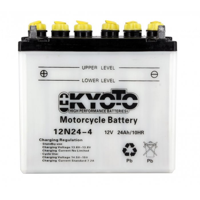 Batteria Moto Kyoto 12n24-4 Con Acido