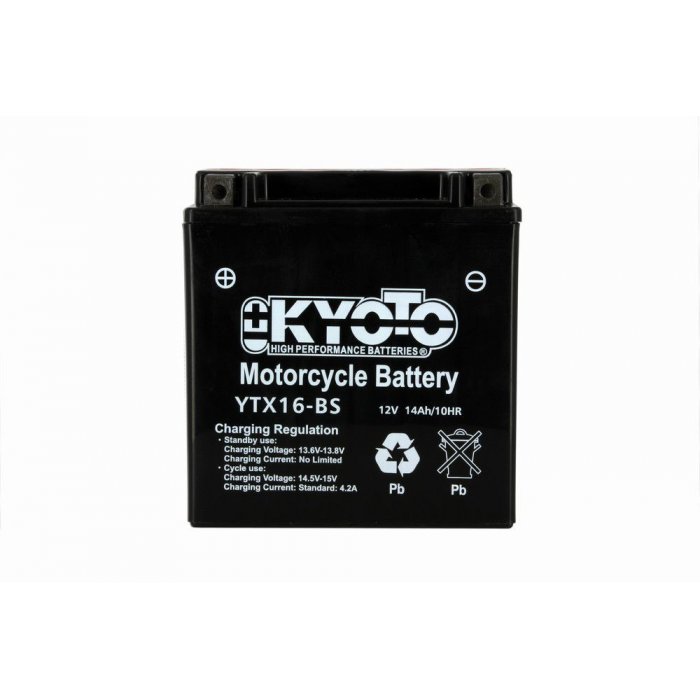 Batteria Moto Kyoto Ytx16-bs - Senza Manut Acido