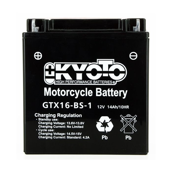 Batteria Moto Kyoto Ytx16-bs-1 Senza Manut Acido