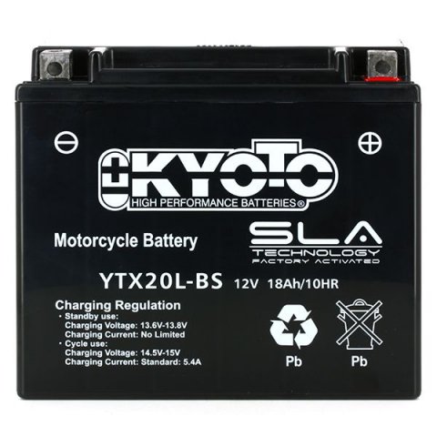 Batteria Moto Kyoto Ytx20l-bs - Sla Agm