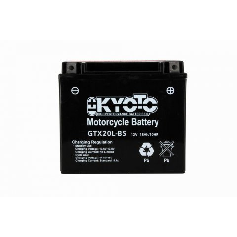 Batteria Moto Kyoto Ytx20l-bs Senza Manut Acido