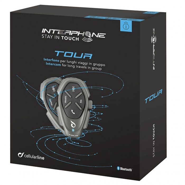 Auricolare Bluetooth Cellular Line Tourtp Twin Pack