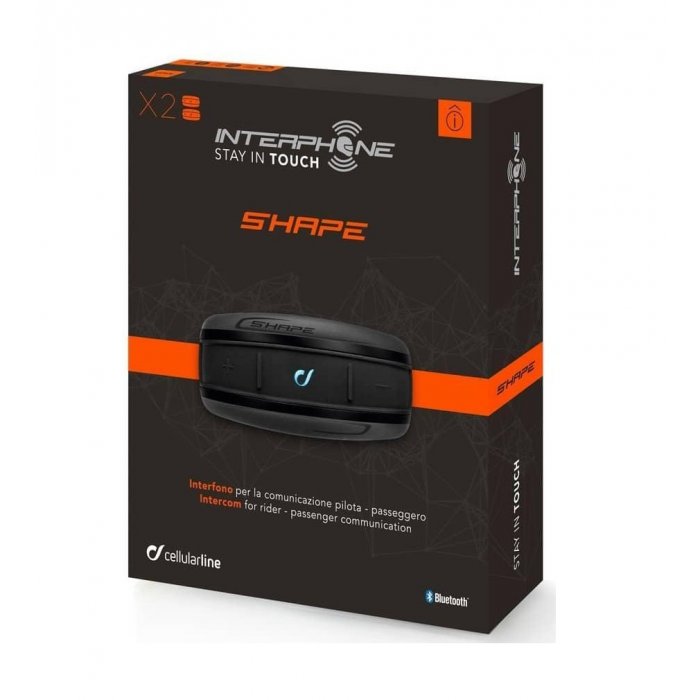 Interphone Shape Pack Doppio - Interfono Per Moto Bluetooth
