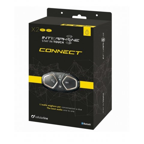 Interphone Connect Pack Doppio - Interfono Per Moto Bluetooth