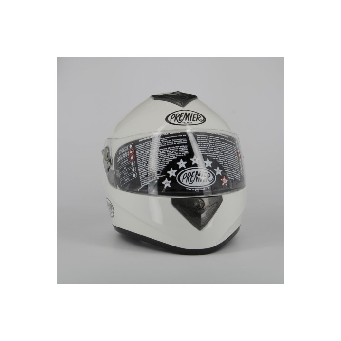 Casco Premier Dragon Fibra Monocolore Bianco