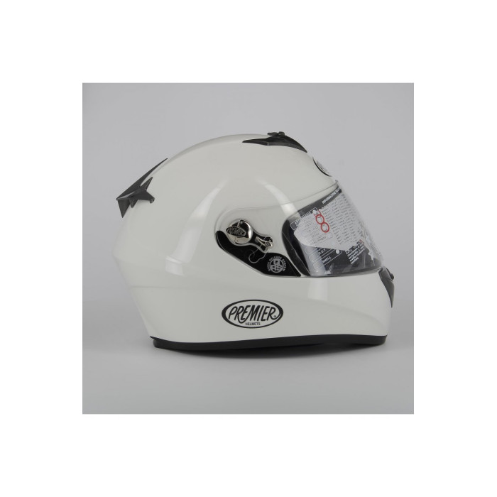 Casco Premier Dragon Fibra Monocolore Bianco
