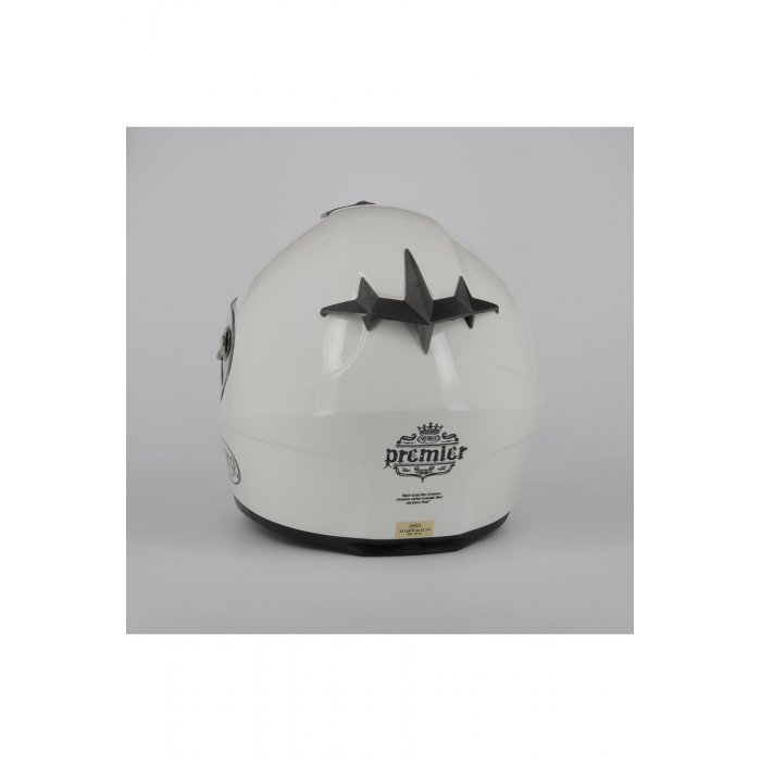 Casco Premier Dragon Fibra Monocolore Bianco
