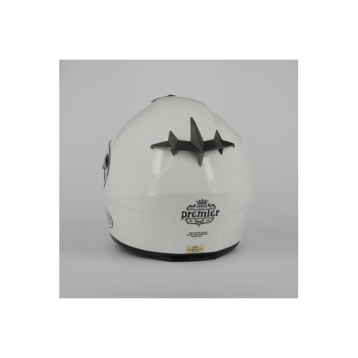 Casco Premier Dragon Fibra Monocolore Bianco
