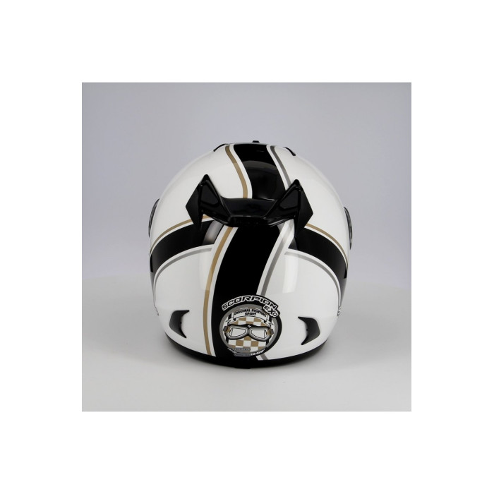 Casco Integrale Scorpion Exo 750 Air Vintage Bianco Nero