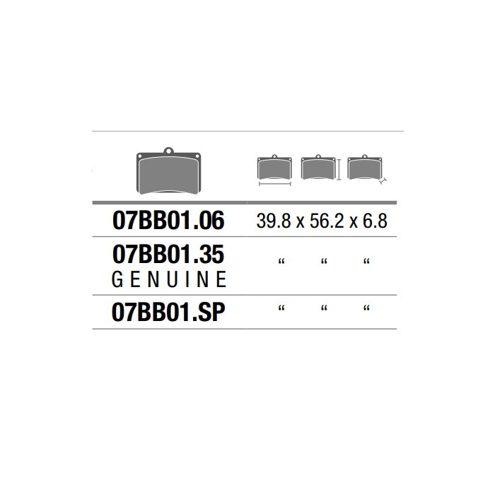 Set Pasticche Brembo 07bb0106 Cc Carbon Ceramica Nd