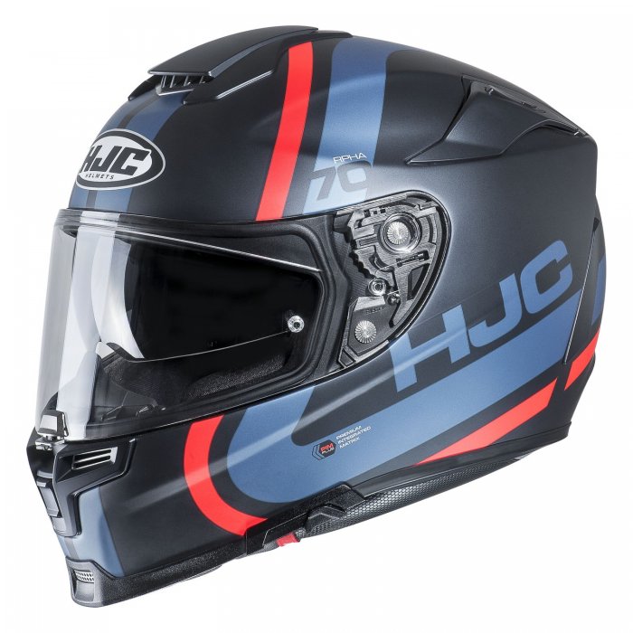 Casco Integrale Hjc Rpha70 Gaon Black Blu Red