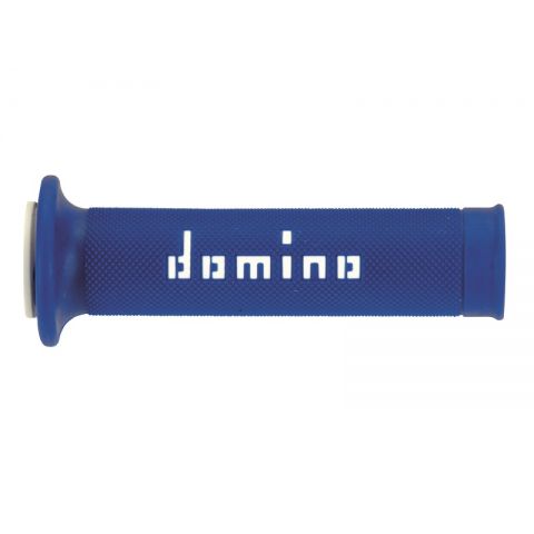 Manopole Domino A010 Stradali 120mm Blu Bianco