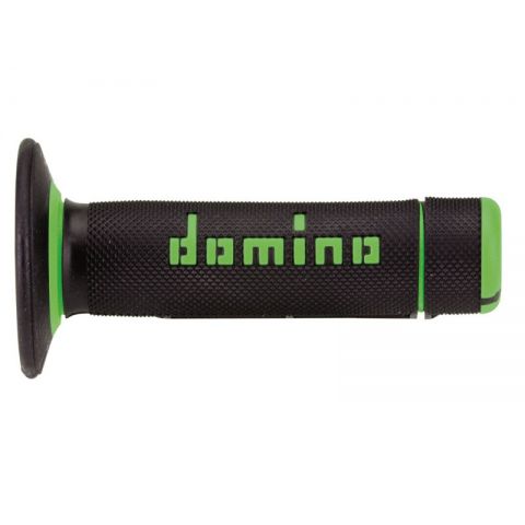 Puños Domino A020 Off Road 118mm Negro Verde