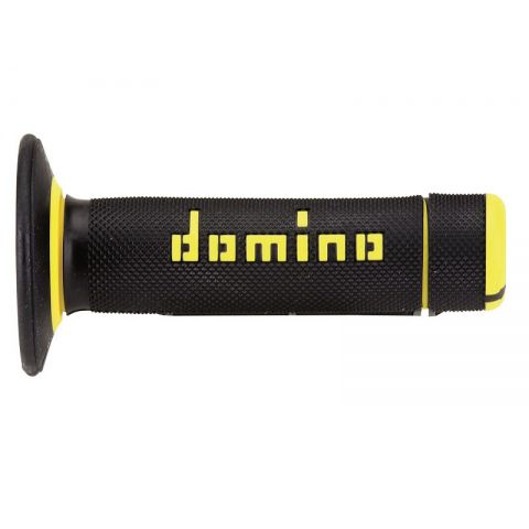 Puños Domino A020 Off Road 118mm Negro Amarillo