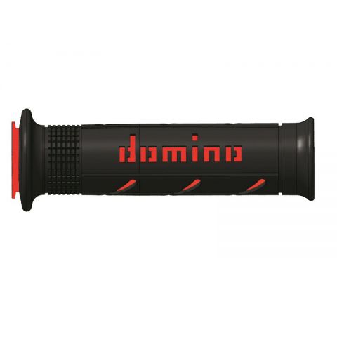 Domino A250 Road Grips 120mm Black Red Softroad