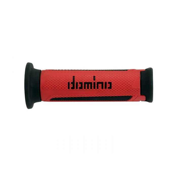 Manopole Domino A350 Scooter/stradali 120mm Rosso Nero