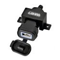 Usb-fix Presa Usb 12/24v 2400ma Ricarica Veloce Uniiv. + Base Fissaggio